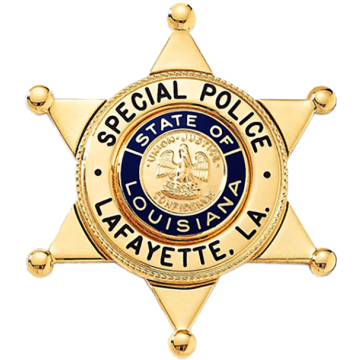 Blackinton B650-D 6-Point Star Badge with Circular Panel (2-1/2" x 2-1/4")