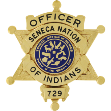 Blackinton B667-V2 Six Point Star Badge with Applied Panels (2-11/16" x 2-3/8")