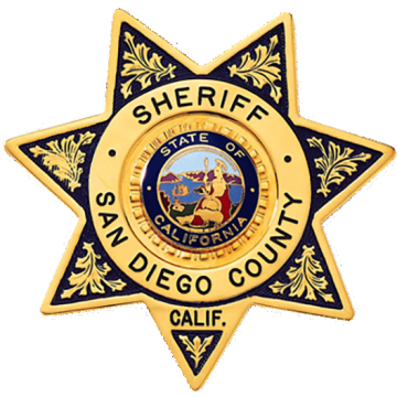 Blackinton B67-DE 7-Point Star Badge with Circular Panel and Enamel Background (3")