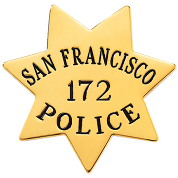 Blackinton B67-P Seven Point Smooth Star Badge (3")