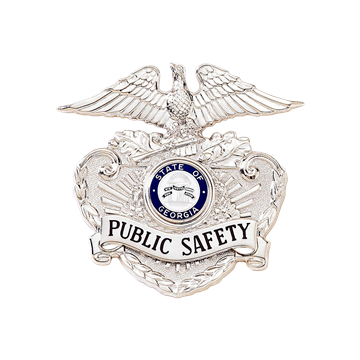 Blackinton B687 Eagle Top Hat / Cap Badge with Applied Panels (2-11/16" x 2-3/4")