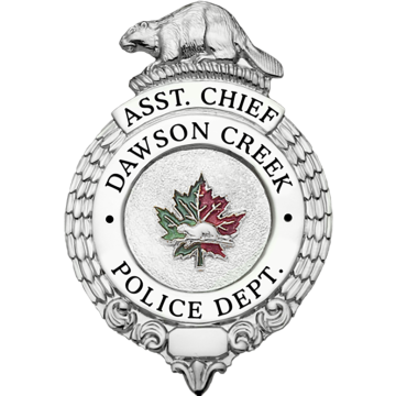 Blackinton B693 Circle Badge with Beaver (2-11/16" x 1-3/4")