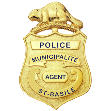 Blackinton B697 Shield with Beaver (2-1/2" x 1-5/8")