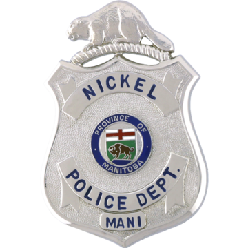 Blackinton B701 Canadian Badge with Beaver (2-13/16" x 1-15/16")