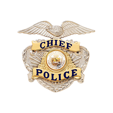 Blackinton B720 Hat Badge with Eagle and Applied Panels (2-5/8" x 2-13/16")