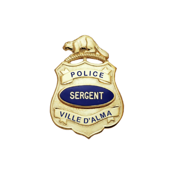 Blackinton B724 Miniature Shield with Beaver (1-15/16" x 1-3/8")