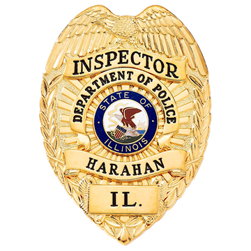 Blackinton B736-HA Badge with Eagle and Applied Panels (3-3/8" x 2-3/8")