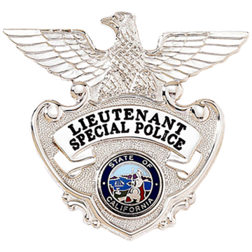 Blackinton B750 Cap Badge with Eagle atop a Shield (2-1/2" x 2-3/4")