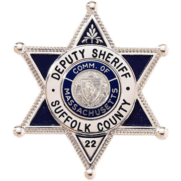 Blackinton B751-DE 6-Point Colorful Star Badge with Circular Panel (2-13/16" x 2-1/2")