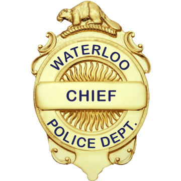 Blackinton B764 Circular Badge with Beaver (2-1/2" x 1-5/8")