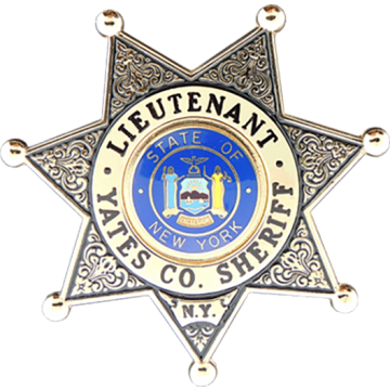 Blackinton B813-DE 7-Point Star Badge Enamel in the Background (2-3/4" x 2-13/16")