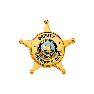 Blackinton B820 5-Point Star Badge with Applied Circular Panel (1-3/8")