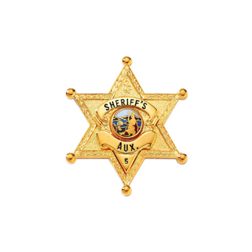 Blackinton B856 Six Point Star Badge (1-5/8" x 1-1/2")