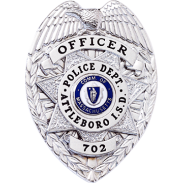 Blackinton B879-S Badge with Eagle and Applied Seven Point Star (3-3/16" x 2-1/4")