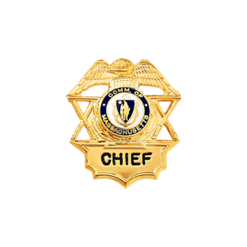 Blackinton B880 Mini Eagle Badge with Crossed Batons (1-1/4" x 1-1/8")