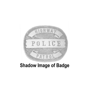 Blackinton B93 Rounded Rectangle Hat Badge (1-5/8" x 2")