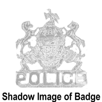 Blackinton B950-A Pennsylvania Coat of Arms - POLICE (1-3/4" x 2")