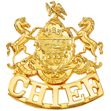 Blackinton B950-P Pennsylvania Coat of Arms with Bottom Applied Letters (2-3/16" x 1-7/8")