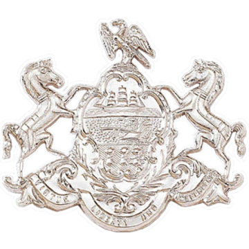 Blackinton B950 Pennsylvania Coat of Arms (1-3/4" x 2")