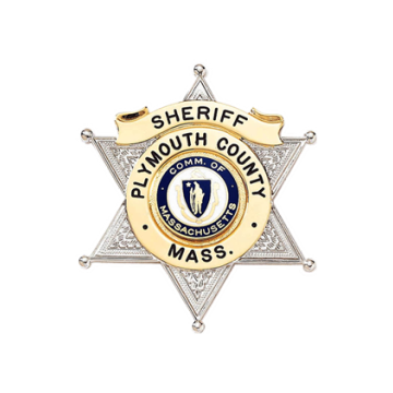 Blackinton B955 Six Point Star Badge with Circular Panel (2-1/8" x 2")