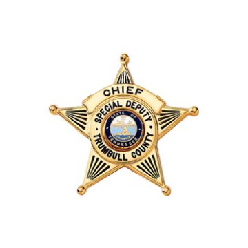 Blackinton B959 5-Point Star Badge w/ Circular Panel (1-13/16" x 1-7/8")