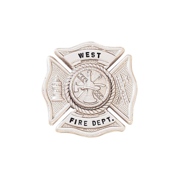 Blackinton BH1837 Maltese Cross with Hydrant and Hook and Ladder (1-3/16")