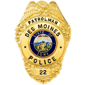 Blackinton BH1845 Eagle Badge with Large Center Ring (2-15/16" x 2")