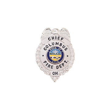 Blackinton BH1883 Eagle Badge with Wreath Sides (1-5/8" x 1-1/8")