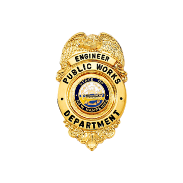 Blackinton BH1901 Eagle Badge w/ Large Center Ring (2-3/16" x 1-3/8")