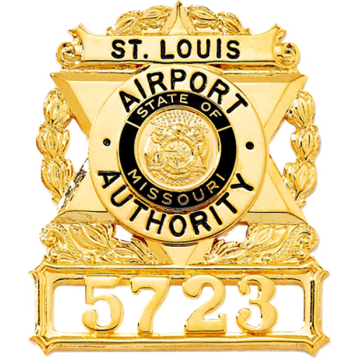 Blackinton BH1909 Wreath Badge with Six Point Star (2-3/4" x 2-5/16")