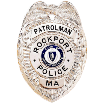 Blackinton BH1926 Shield Badge with Eagle and Center Ring (3" x 2-1/16")