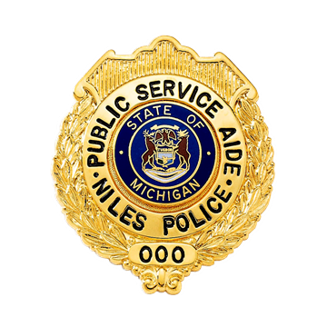 Blackinton BH1958 Round Decorative Wreath Badge (2-5/16" x 2")