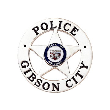 Blackinton BH1976 5-Point Star Badge with Outer Ring (2-1/4")