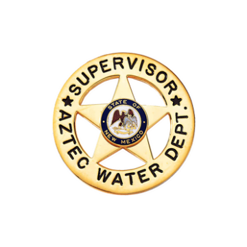 Blackinton BH1980 5-Point Star Badge w/ Outer Ring (2")