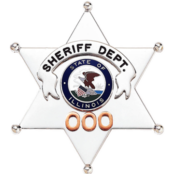 Blackinton BH1986 6-Point Star Badge (3-1/16" x 2-9/16")