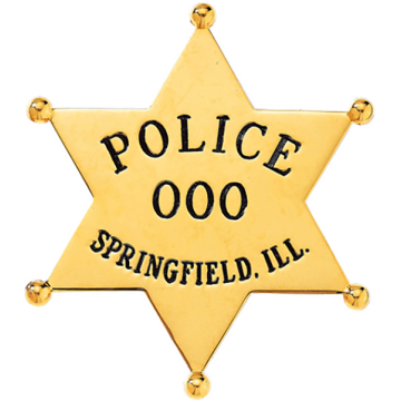 Blackinton BH1987 Large Six Point Star Badge (3-9/16" x 3-1/8")