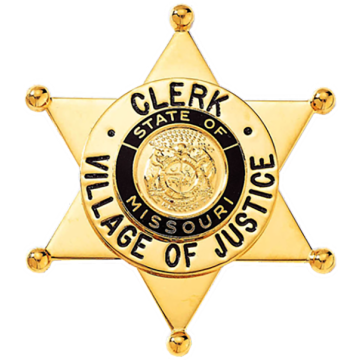 Blackinton BH1989 Six Point Star Badge With Ball Points (2-7/16" x 2-1/8")