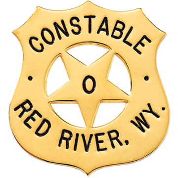 Blackinton BH1994 Shield Badge with Five Point Star Cutout (2-1/4" x 2-1/8")