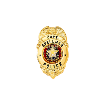 Blackinton BH2059 Eagle Badge with Center Ring (1-3/8" x 13/16")