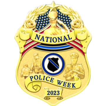 Blackinton BC3930 Police Week Badge (Customizable) 