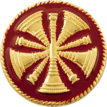 Smith & Warren C102E Five Bugles Hat/Coat Disc (1.625")