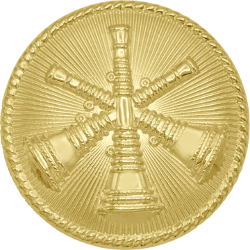 Smith & Warren C104 Three Bugles Hat/Coat Disc (1-5/8")