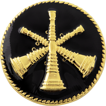 Smith & Warren C104E Three Bugles Hat/Coat Disc (1.625")