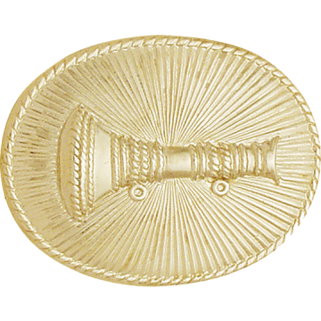 Smith & Warren C106 One Bugle Hat/Coat Disc (1-1/2"H)