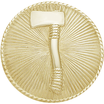 Smith & Warren C108A Left Facing Axe Hat/Coat Disc (1-5/8")