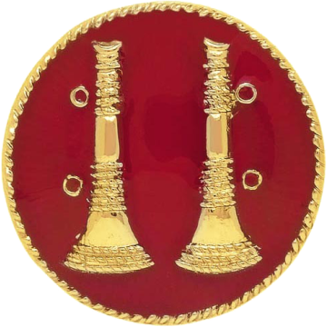 Smith & Warren C110E Two Bugle Hat/Coat Disc (1.625")