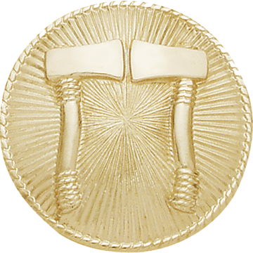 Smith & Warren C113A Two Axes on a Hat/Coat Disc (1-5/8")