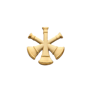 Smith & Warren C119S Three Crossed Bugles - Small (Individual)