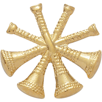 Smith & Warren C122L Four Bugle Cap/Hat Badge (Individual)