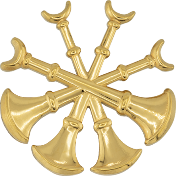 Smith & Warren C122XL Four Crossed Bugles Extra Large (Individual)